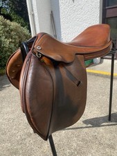 Cliff Barnsby Whitaker 17" Brown Leather Jump Saddle