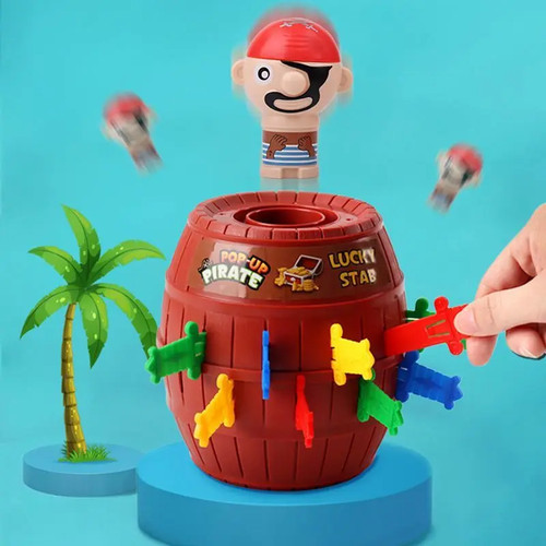 Funny pirate barrel game - pirate,