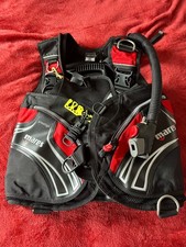 Scuba Diving Mares Prestige BCD Diving Vest Size Small Black Red Used