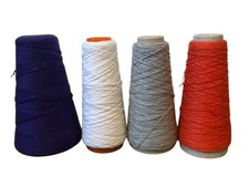 4 Cones of Cotton Yarns, including Yeoman Yarns - approx. 600g