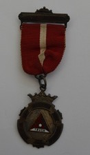 Love Honour & Truth Military Sterling Silver Fob Medal