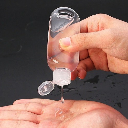Hand sanitiser gel bottle - sanitiser, with