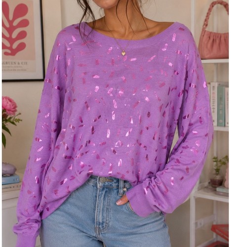 Zara lilac metallic confetti - zara,