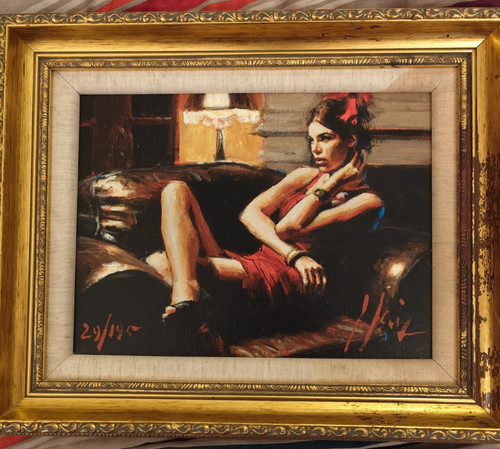 Fabian perez linda in red - perez,