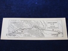 Vtg Strip Map Safford to