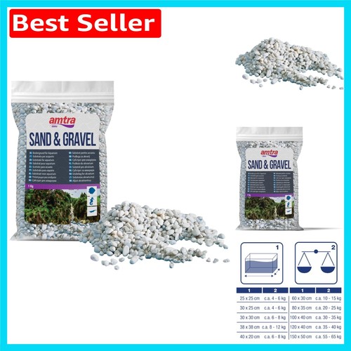 Natural aquarium gravel 1kg - gravel,,