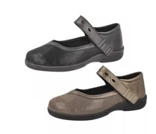 LADIES DB HYTHE WIDE FITTING LEATHER STRETCH UPPERS CASUAL SHOES