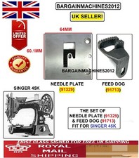 SINGER45K 1SET NEEDLE PLATE