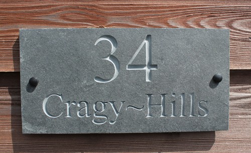 Natural slate deep engraved - natural,