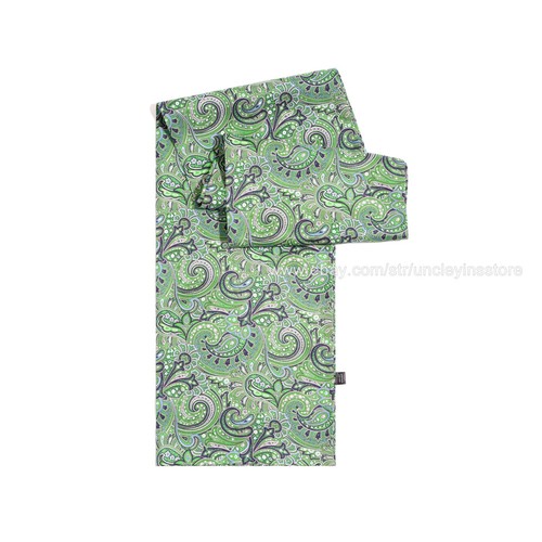 Men 100 silk - twill, long