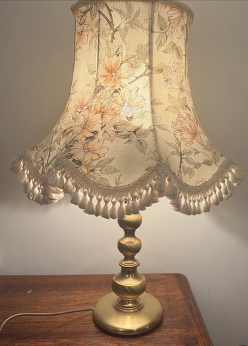 Large vintage turned brass - vintage,
