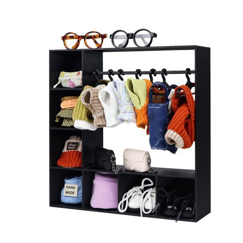 Portable doll wardrobe with - portable,