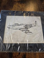 North American P-51 Mustang Art By Robert L. Conely Usaf Usaaf Fighter 