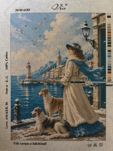 Via printed needlepoint - via,