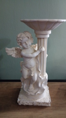 Vintage cherub angel candle - vintage,