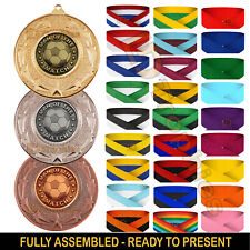 Man of the Match Medals & Ribbons, Football Medal Packs, Self Colour Centres