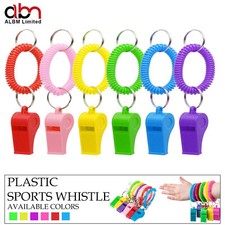 PLASTIC COLOUR SPORTS WHISTLE