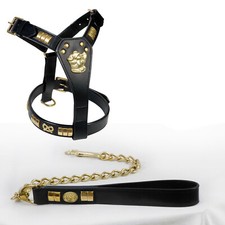  STAFFY LEATHER DOG HARNESS +