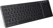 Seenda Rechargeable Wireless Keyboard, Multi 3 BT Channels, Ergonomic SK64BA-2