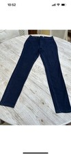 Next Navy Jersey Denim Leggings Size 12 Long