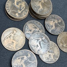 Edward VII 1d One Penny Coins