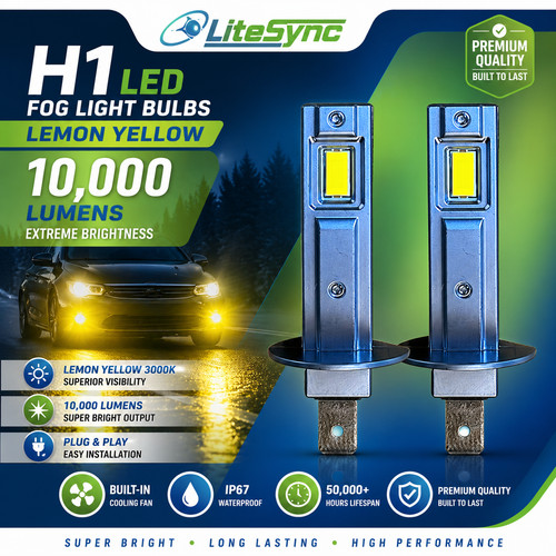 Led fog light bulbs 3000k - fog,