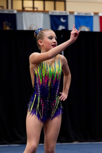 Rhythmic gymnastics leotard
