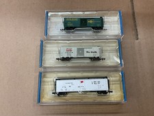 BACHMANN N GAUGE BOX CARS WAGONS 2X 40’ & 1X 50’ BEE LINE & D&RGW ROLLING STOCK 