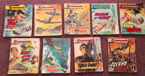 Lot vintage commando - of, 9