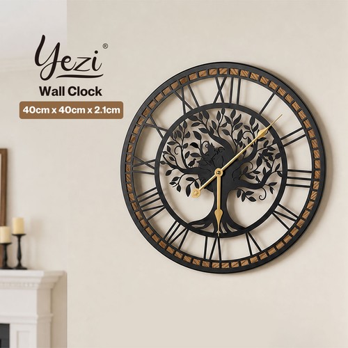 Yezi wall clock silent quartz - yezi,