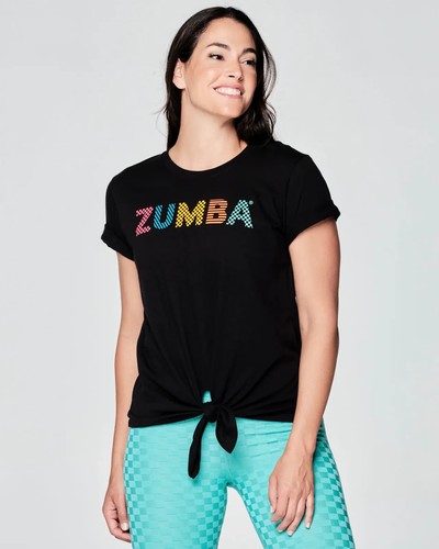 Zumba beach bash front tie - front,