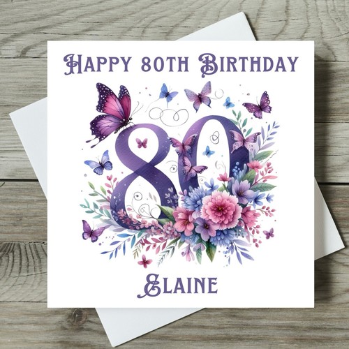 80th birthday card for - birthday,