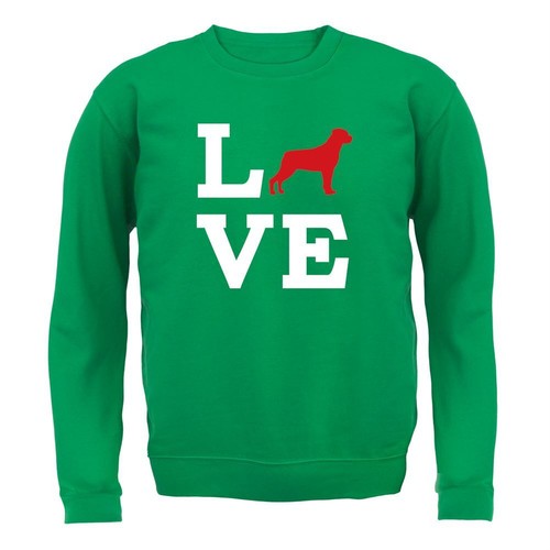 Love rottweiler dog silhouette - love,