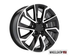Toyota R17 5x100 alloy wheels rims 4x 17 inch ET40 Black Machined For Corolla