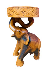 Elephant Wooden Stool Animal Stool Side Table Chair Adults Fair Trade Hand Made