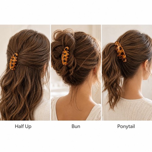 Small banana hair - hair, clips