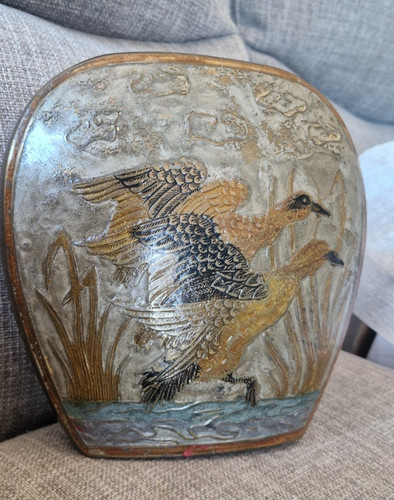 Vintage brass cloisonne - cloisonne, vase