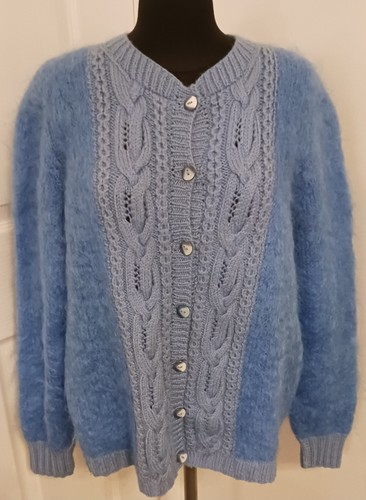 Vintage hand knitted blue - vintage,