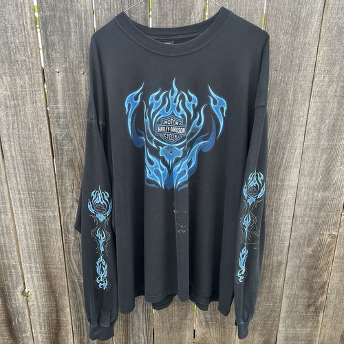 Vintage harley davidson blue - vintage,