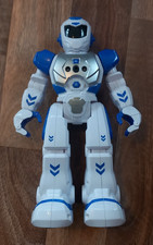 Intelligent Robot RC Remote Control Smart Action Music Fun Kids Toy white blue