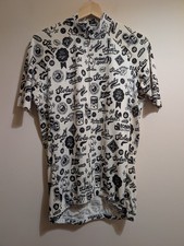 Stolen Goat Cycling Jersey Graphic Print Black & White XL