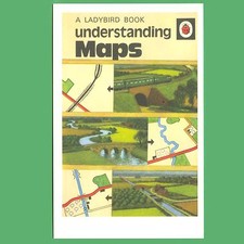 POSTCARD - Understanding Maps - Ladybird Book Cover