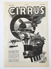 Cirrus Engines-WW2-SECOND WORLD WAR-AIRCRAFT AD-VINTAGE AVIATION ADVERT-1940