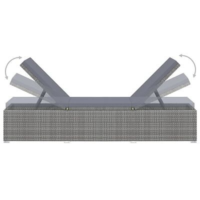 Rattan sun lounger sofa bed - sun,