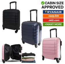 EasyJet Cabin Approved Carry On Suitcase, Underseat ABS Hard Luggage, 45x36x20cm