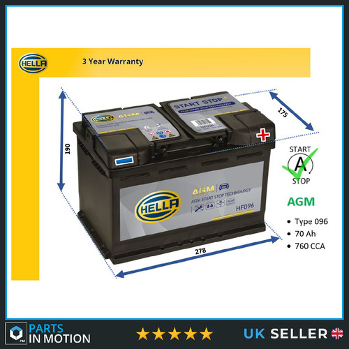 Agm car battery fits - car,