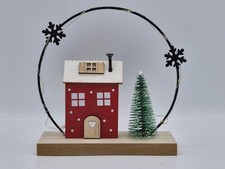 Winter cottage pine tree - &,