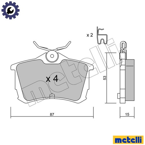 Brake pad set disc - brake,