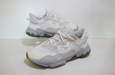 ADIDAS OZWEEGO WHITE,IVORY+GREY TEXTILE LACE UP RETRO STYLE TRAINERS UK 5 EU38