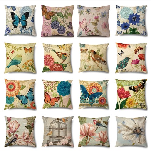 Vintage flowers butterfly bird - vintage,